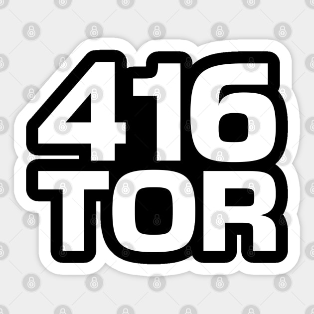 Toronto 416 Sticker by Ryan-Cox